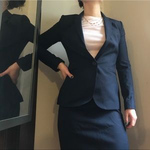 J Crew women’s navy suit blazer